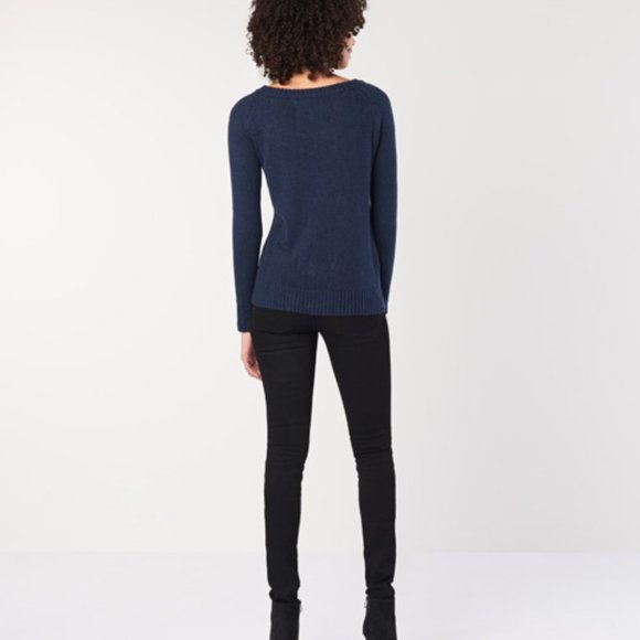 Ladies' Knit Sweater GREY (LKS) - Picture 5 of 6